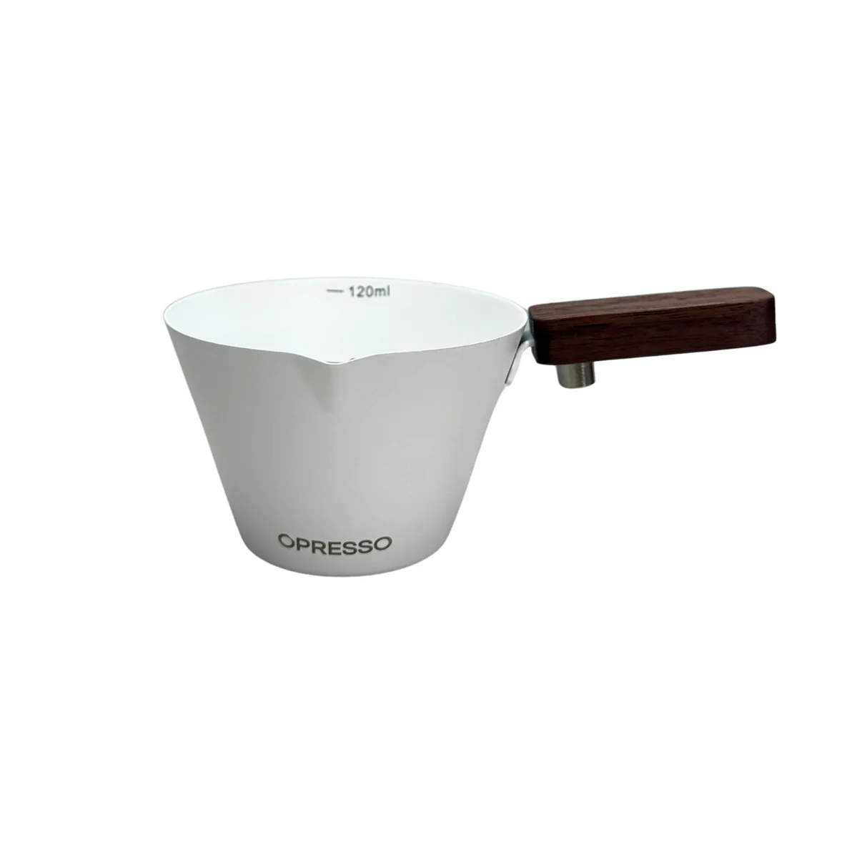 木柄不鏽鋼意式濃縮咖啡量杯 (120ml) Expresso Coffee Cups With Handle,Stainless Steel - 不鏽鋼/白/黑色