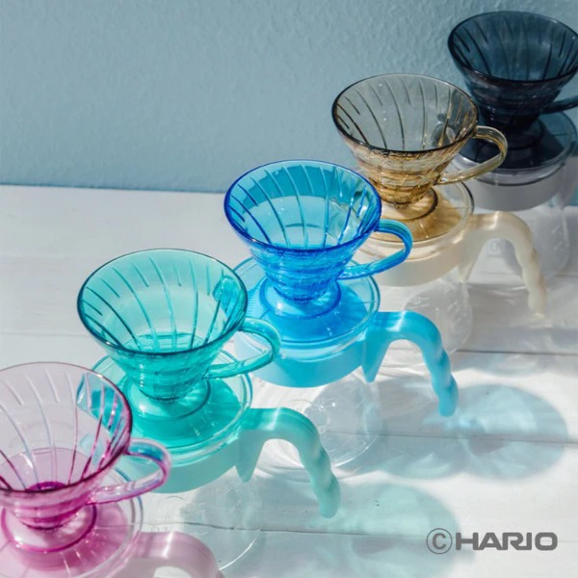 【HARIO】V60 20週年紀念 限量色彩手沖咖啡套裝 Color Brew Set (5色可選) 附40張濾紙 01膠濾杯組合 VCSD-01-20CP