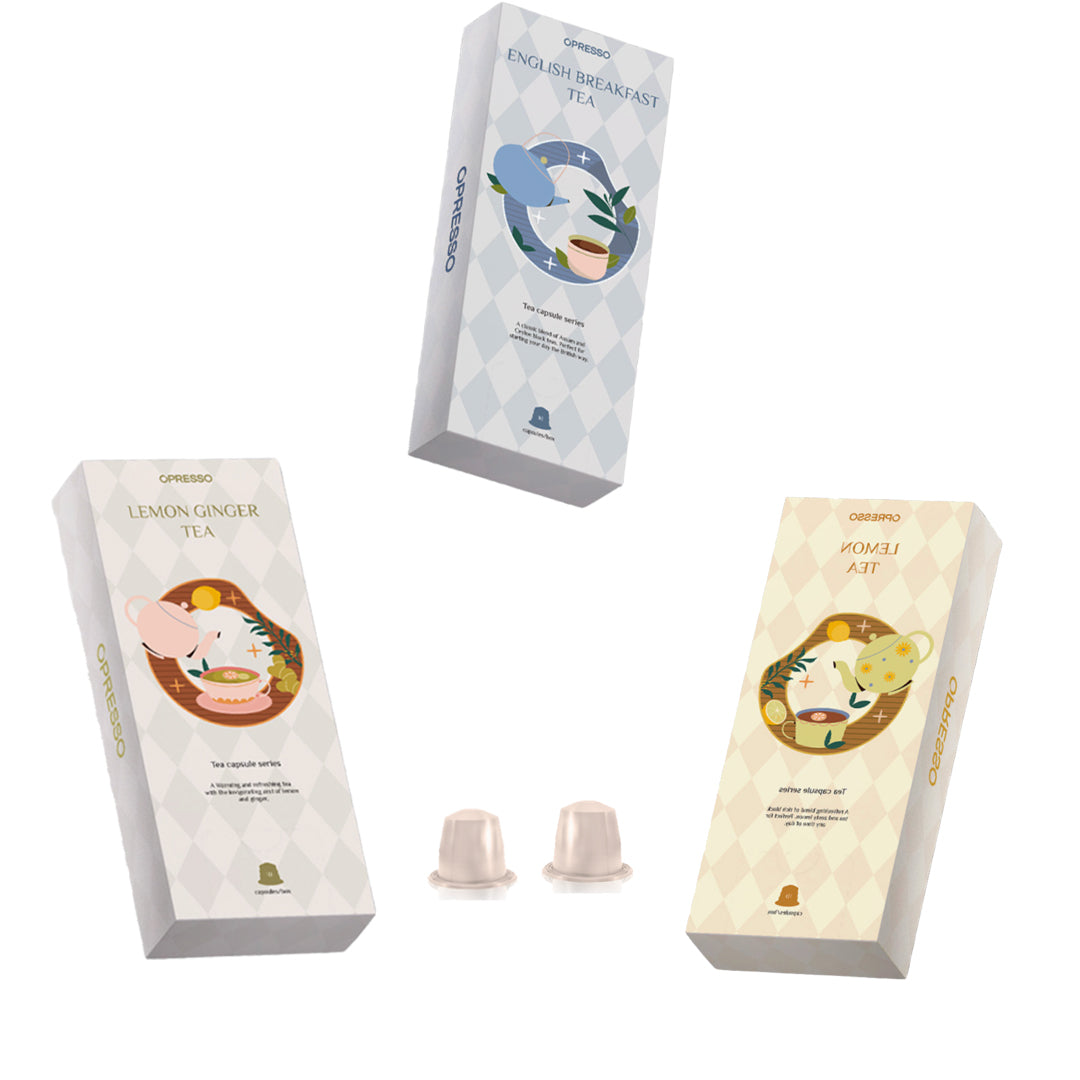 【3盒混搭】茶膠囊(英式早餐茶,檸檬茶,檸檬薑茶,伯爵茶)