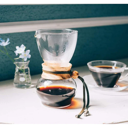 【HARIO】 法蘭絨濾布手沖咖啡組/玻璃壺DPW-1(1-2杯用))