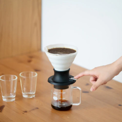 【HARIO】SWITCH 陶瓷浸漬式 V60 濾杯/ 聰明濾杯( 附40張濾紙) Immersion Dripper Switch SSDC-200-W
