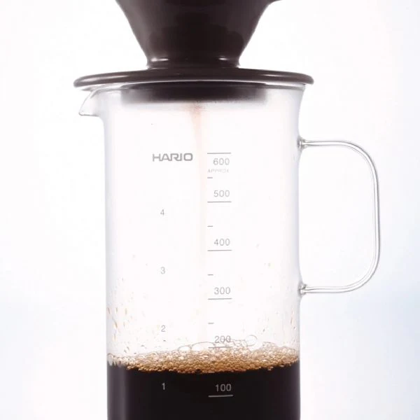 【HARIO】V60 graphite gray coffee measuring cup set (ceramic filter cup + coffee pot + filter paper + measuring spoon / BVD-3012-GR) (for 1-4 cups)
