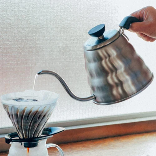 【HARIO】Cloud stainless steel narrow mouth V60 coffee hand pouring pot "Buono" Drip Kettle 800ml VKBR-120 (two colors)