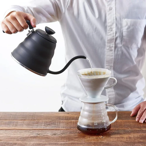 【HARIO】Cloud stainless steel narrow mouth V60 coffee hand pouring pot "Buono" Drip Kettle 800ml VKBR-120 (two colors)