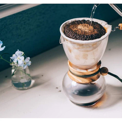 【HARIO】 Flannel filter cloth hand brewed coffee set/glass pot DPW-1 (for 1-2 cups)