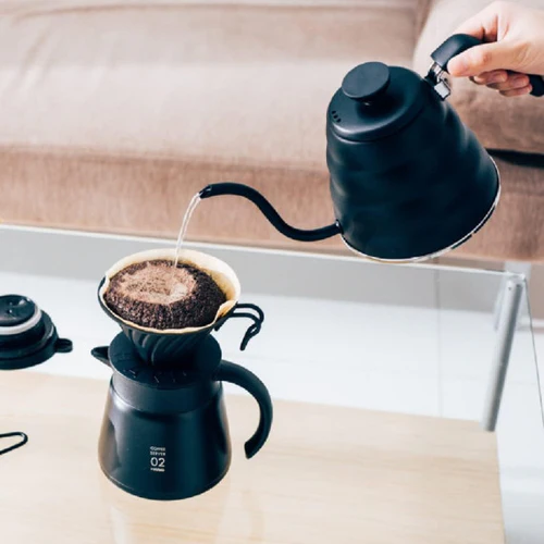 【HARIO】Cloud stainless steel narrow mouth V60 coffee hand pouring pot "Buono" Drip Kettle 800ml VKBR-120 (two colors)