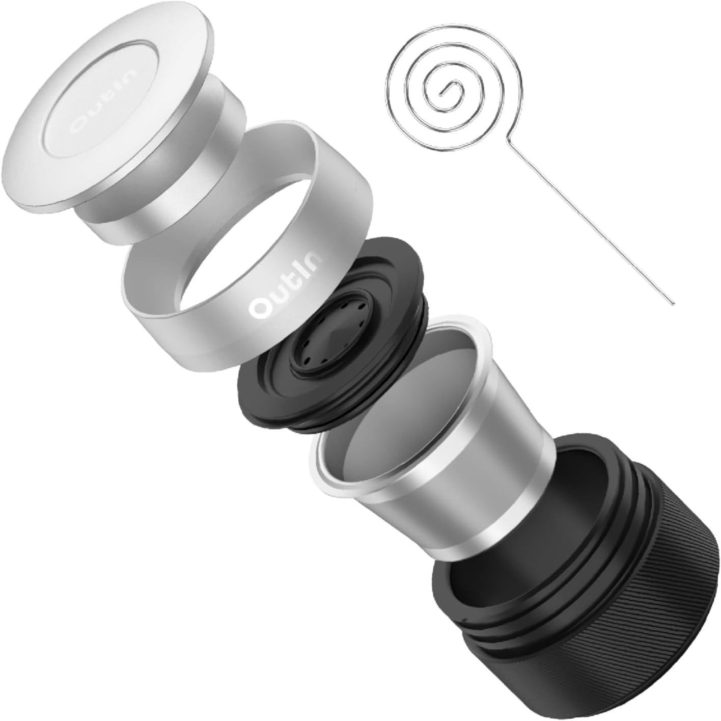 【OutIn】Nano 濃縮咖啡機配件套裝  加大咖啡粉轉換器套裝 (把原裝single shot 換成Double shot份量)