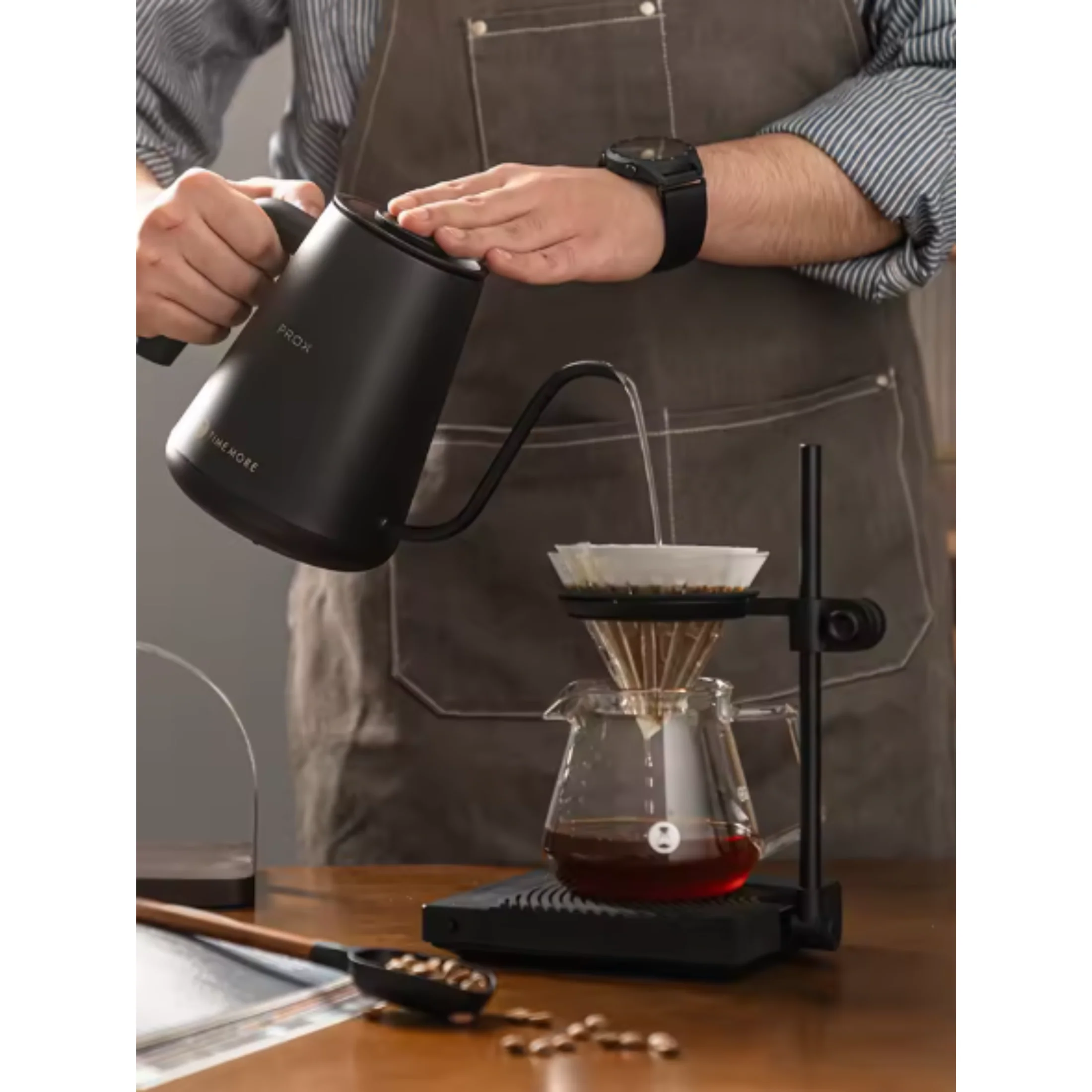 預售|【TIMEMORE 泰摩】Fish PRO X 恆溫手沖壺 / 細嘴溫控壺 / 電子咖啡壺 (900ml) Electric Coffee Kettle 英規三腳插【品牌授權|香港1年保養】