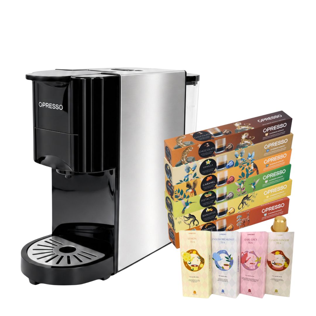 【限定】Royale 多功能咖啡機 黑/銀色 ( 兼容Nespresso | Dolce Gusto | 咖啡粉)【1年保養】連 6盒咖啡粉囊+4盒茶膠囊