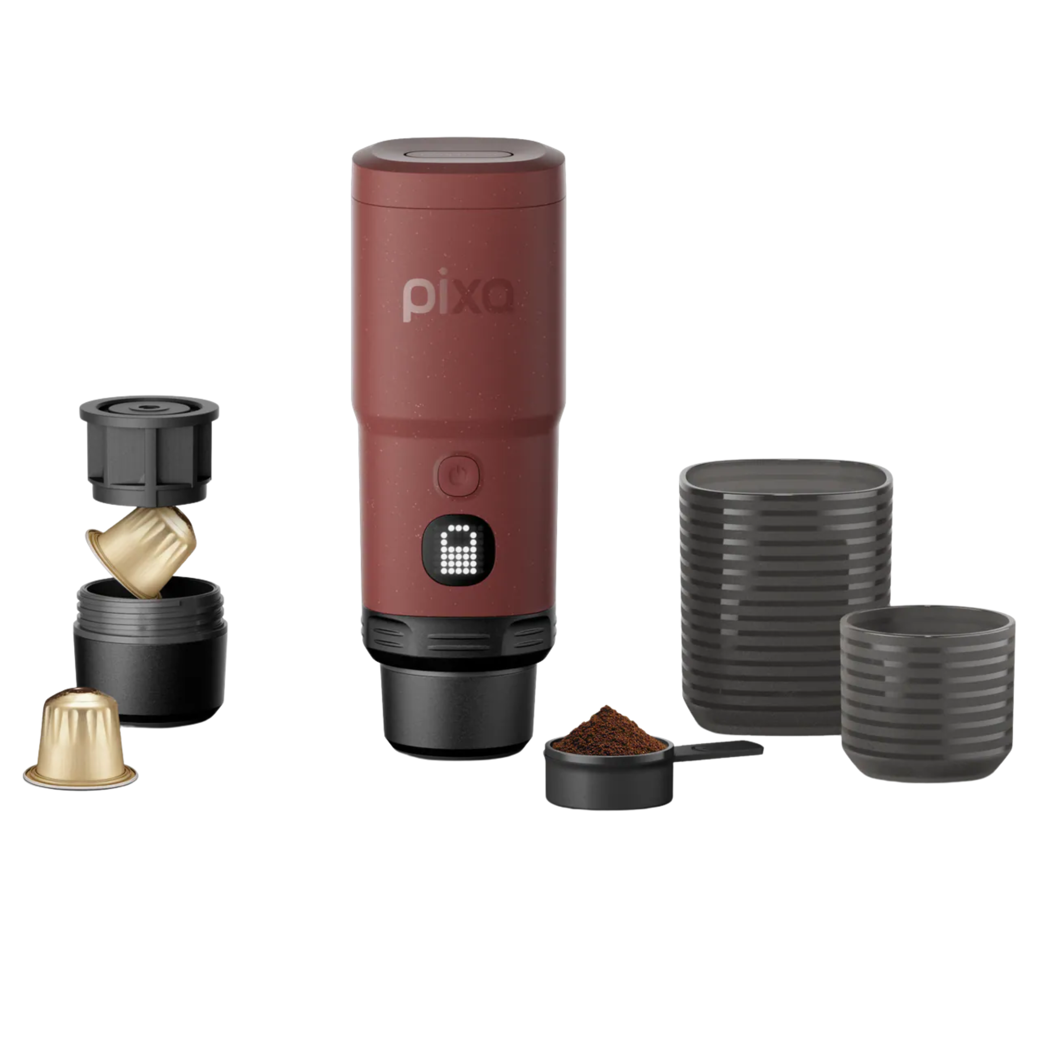 【WACACO 送 6盒咖啡膠囊】Pixapresso 20bar 電動便攜式濃縮咖啡機 (咖啡粉/Nespresso膠囊兩用) Portable Espresso Maker