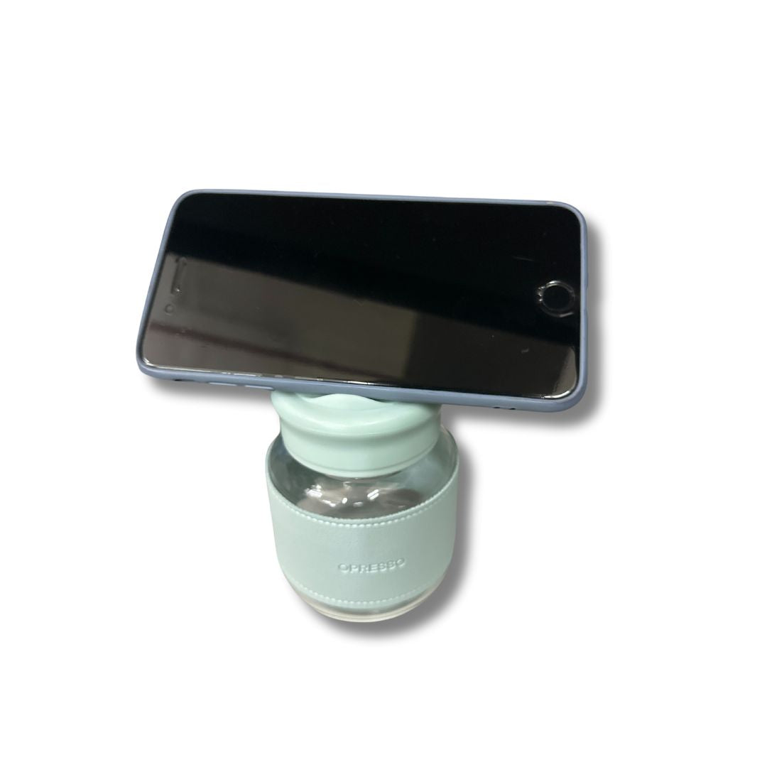 Mini portable glass with sleeve 300ml