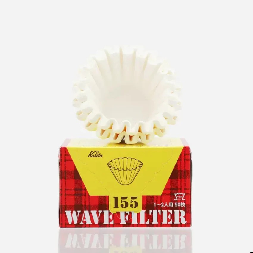 KALITA|KWF-155 Wave Filter Coffee Filters/Cake Filters (50 pcs/box, for 1-2 cups)
