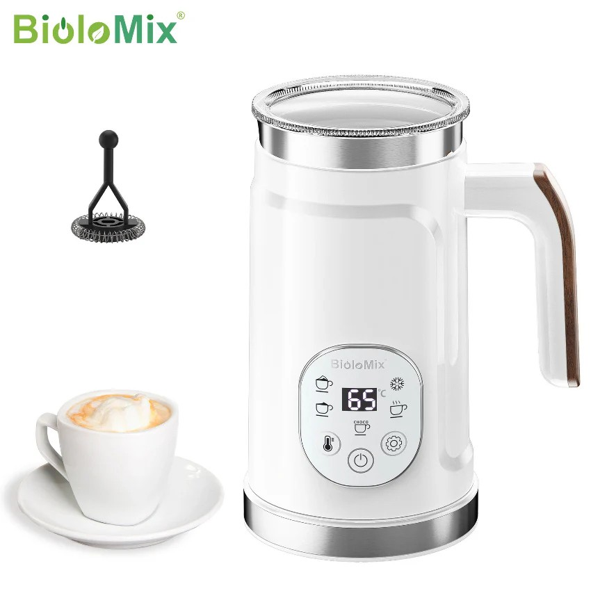 【Biolomix】 全自動電子觸屏5-in-1 電動奶泡機 - 黑/白色【6個月保養】Milk Forther 熱奶器