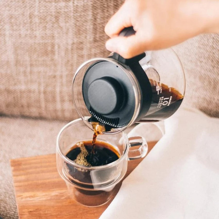 HARIO|V60 02舒適咖啡下壺 (700ml) VCS-02B 高溫耐熱 輕便沖泡