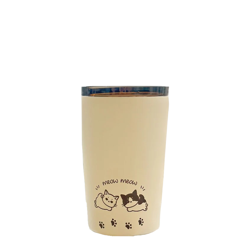隨行咖啡杯 360ml (連飲管)【貓咪別注版】