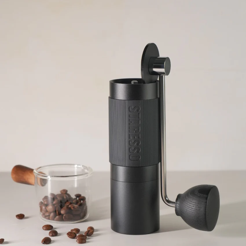 【Staresso】 D-6 PLUS 星粒手搖咖啡磨豆機 - 黑 (2025年新款)【1年保養】