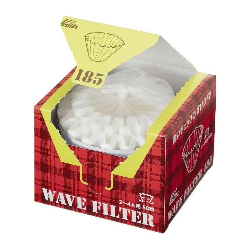 KALITA|KWF-185 Wave Coffee Filter Paper Cake Filter Paper (50 pcs/box, for 2-4 cups)