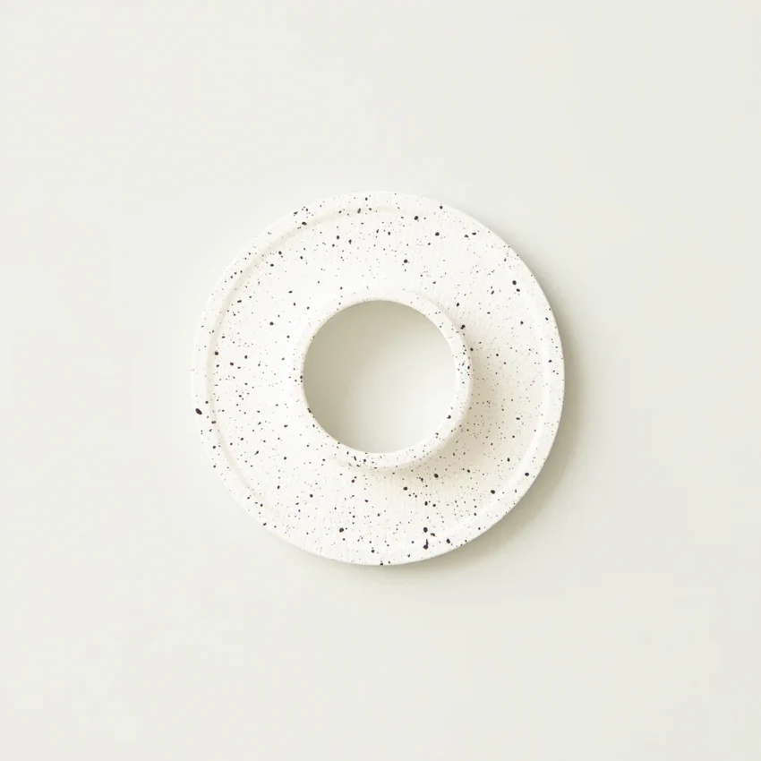 【ORIGAMI】 Coffee Dripper Holder 濾杯用樹脂托 (鋸齒版) - Grain White x Black