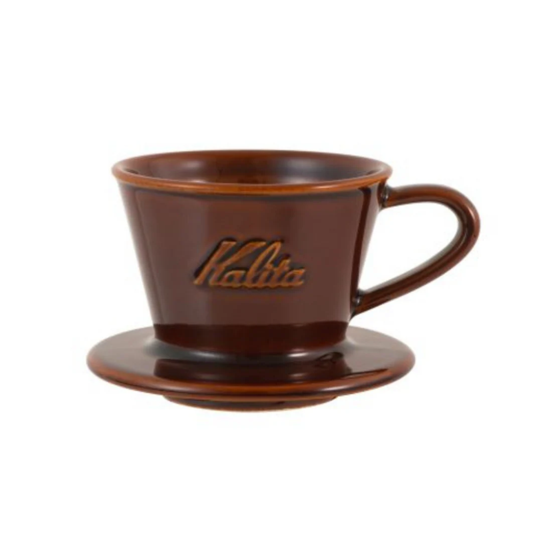 【Kalita】Wave 155 美濃燒陶瓷咖啡濾杯 (1-2人用) | 日本製 手沖咖啡 蛋糕濾杯 Mino-yaki Dripper