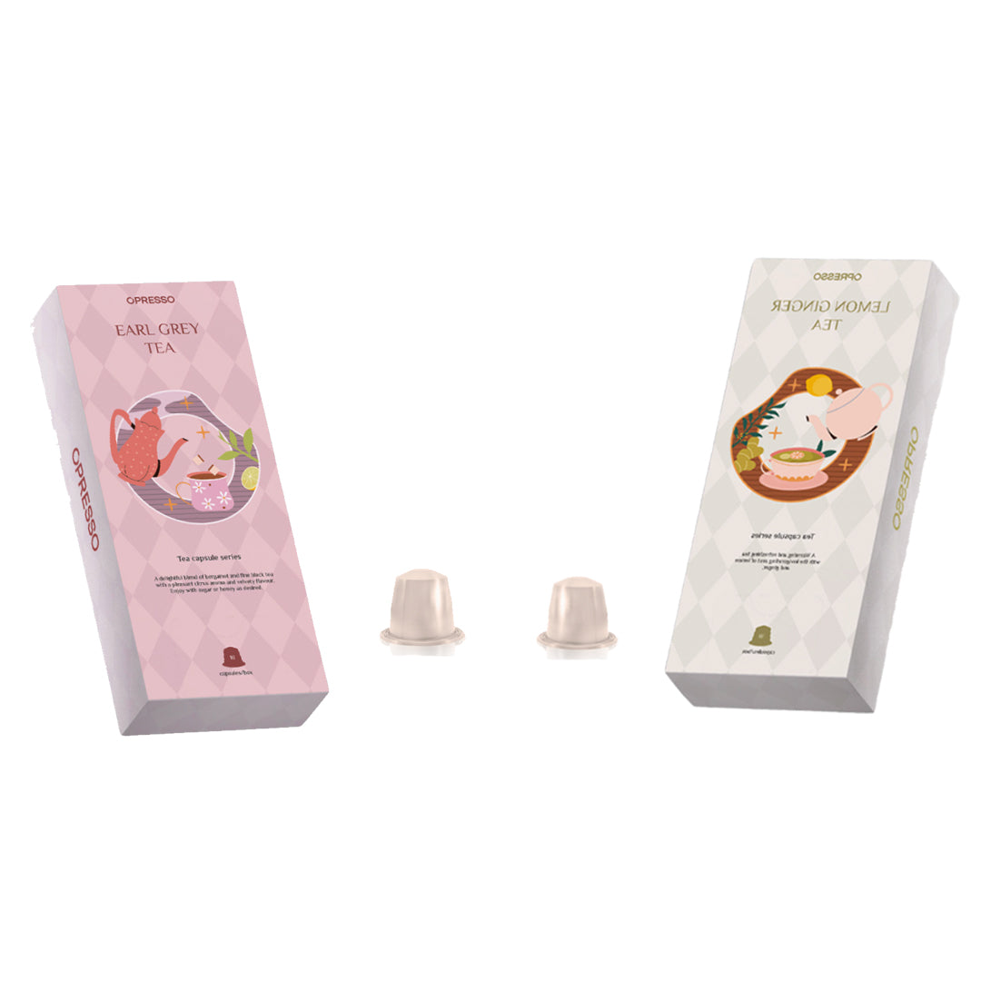 【2盒混搭】茶膠囊（英式早餐茶,檸檬茶,檸檬薑茶,伯爵茶）