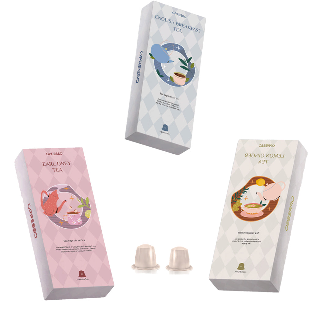 【3盒混搭】茶膠囊（英式早餐茶,檸檬茶,檸檬薑茶,伯爵茶）
