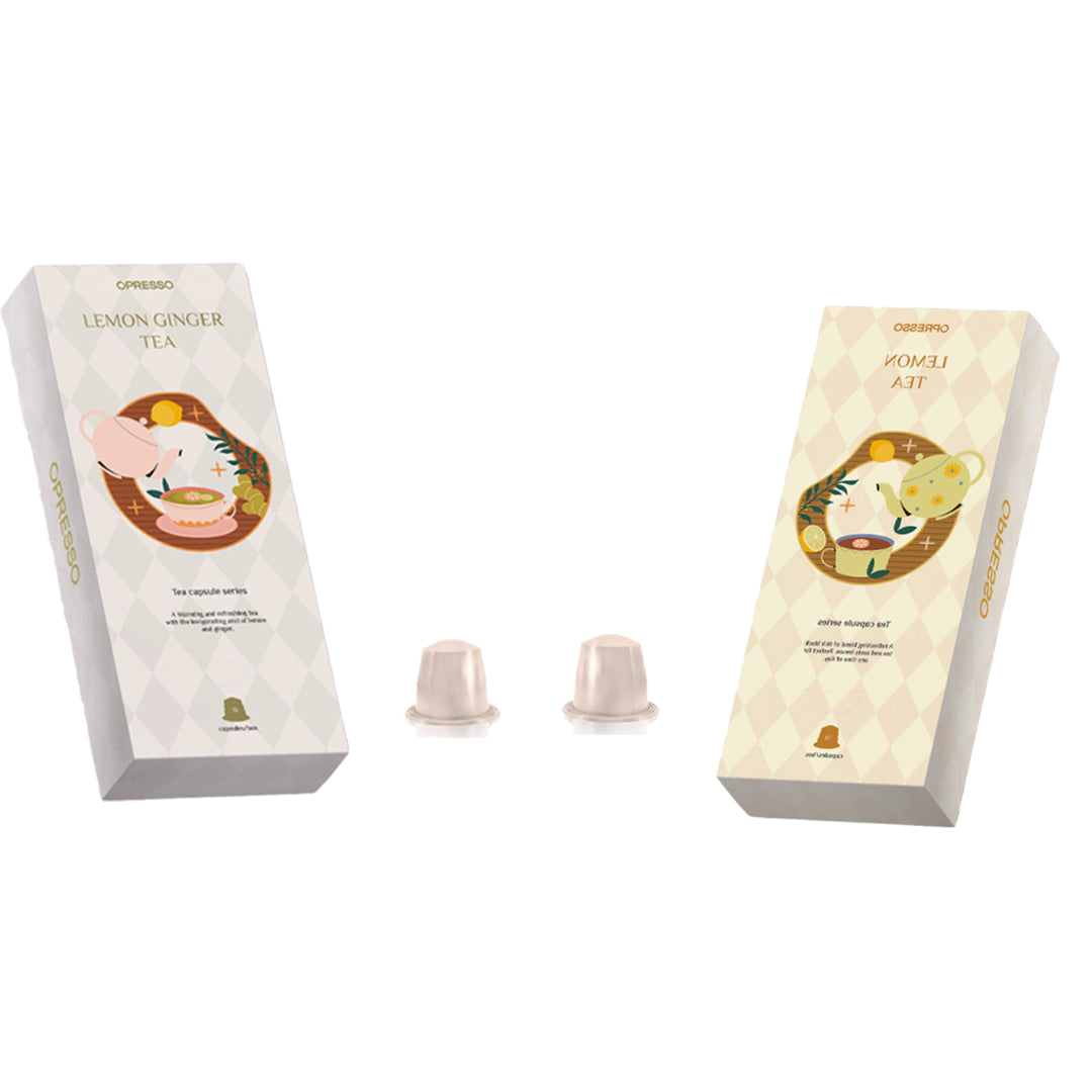 【2盒混搭】茶膠囊（英式早餐茶,檸檬茶,檸檬薑茶,伯爵茶）