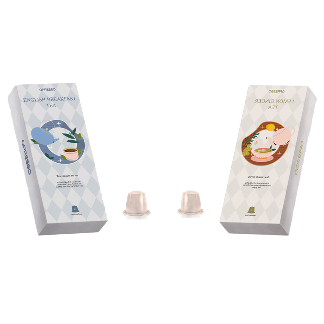 【2盒混搭】茶膠囊（英式早餐茶,檸檬茶,檸檬薑茶,伯爵茶）