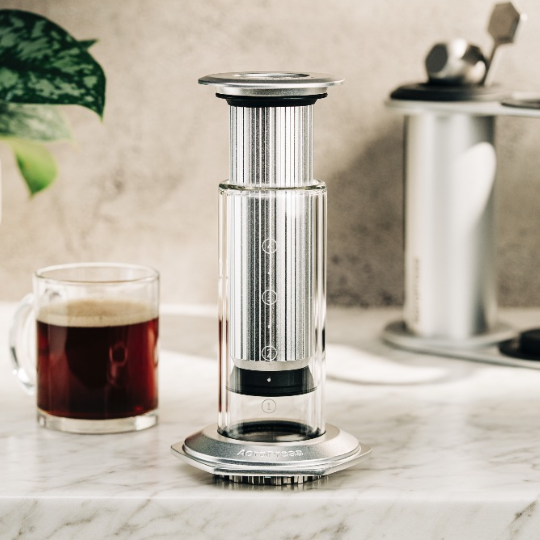 【AeroPress】愛樂壓 Premium 玻璃合金版 咖啡壺｜3合1 專利沖煮技術 快速手沖