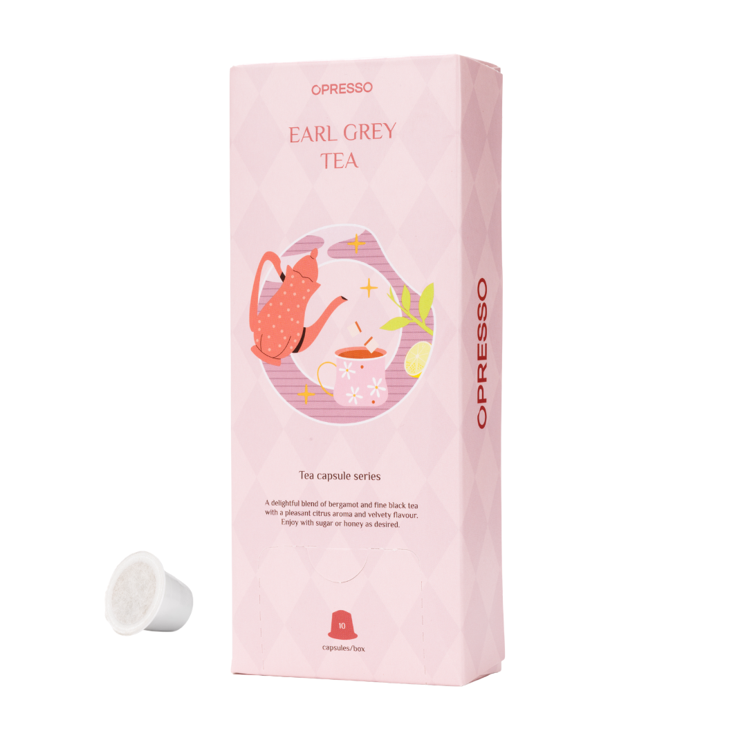 Petite capsule coffee machine + 4 boxes of tea capsules
