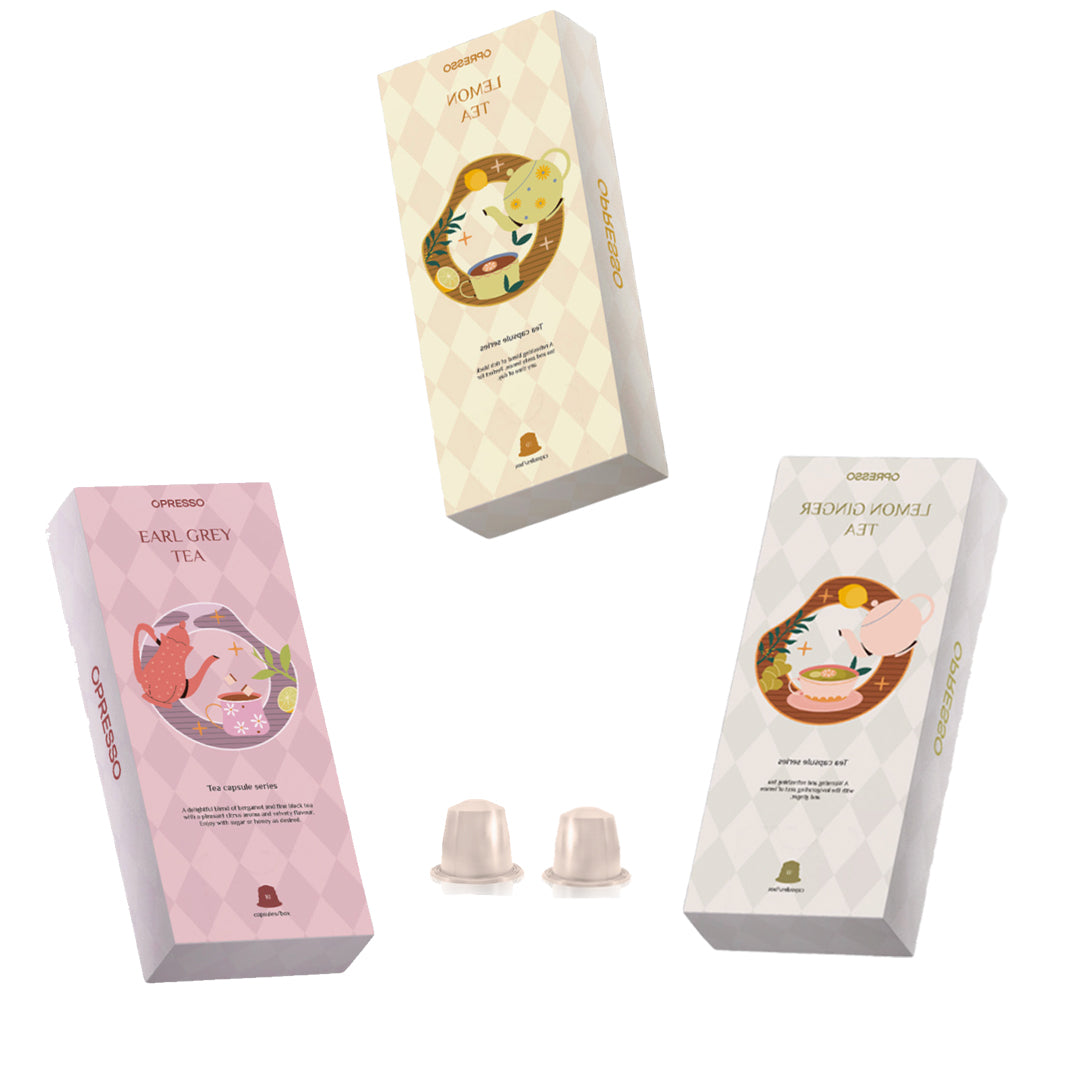 【3盒混搭】茶膠囊（英式早餐茶,檸檬茶,檸檬薑茶,伯爵茶）