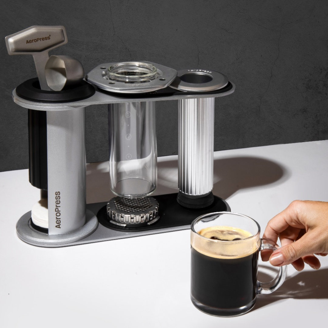 【AeroPress】愛樂壓 Premium 玻璃合金版 咖啡壺｜3合1 專利沖煮技術 快速手沖