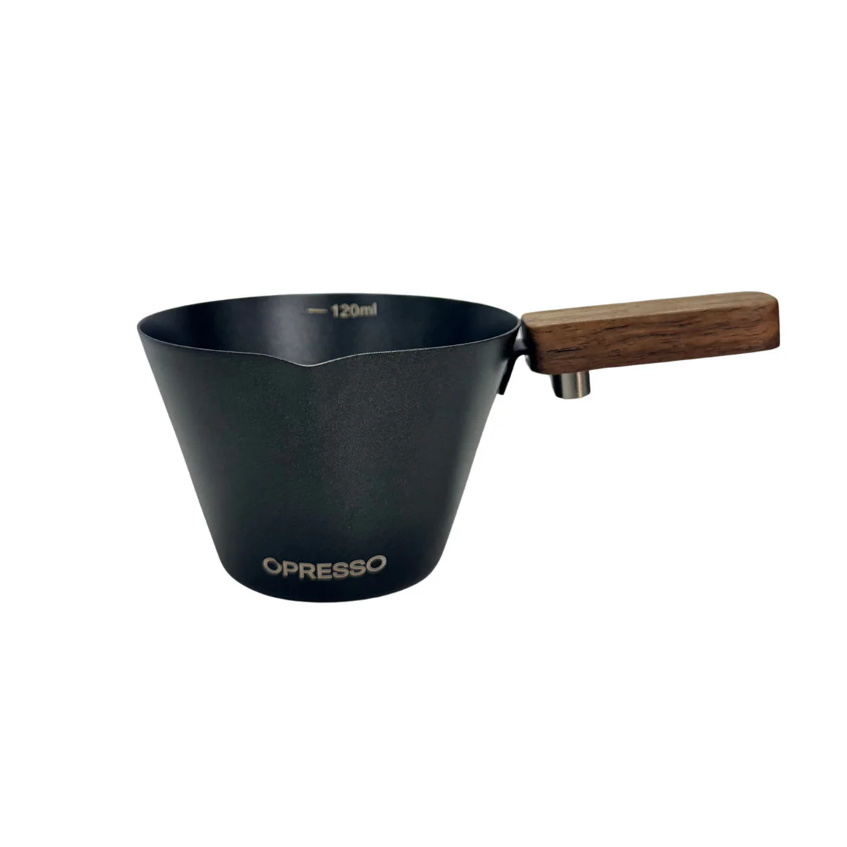 木柄不鏽鋼意式濃縮咖啡量杯 (120ml) Expresso Coffee Cups With Handle,Stainless Steel - 不鏽鋼/白/黑色