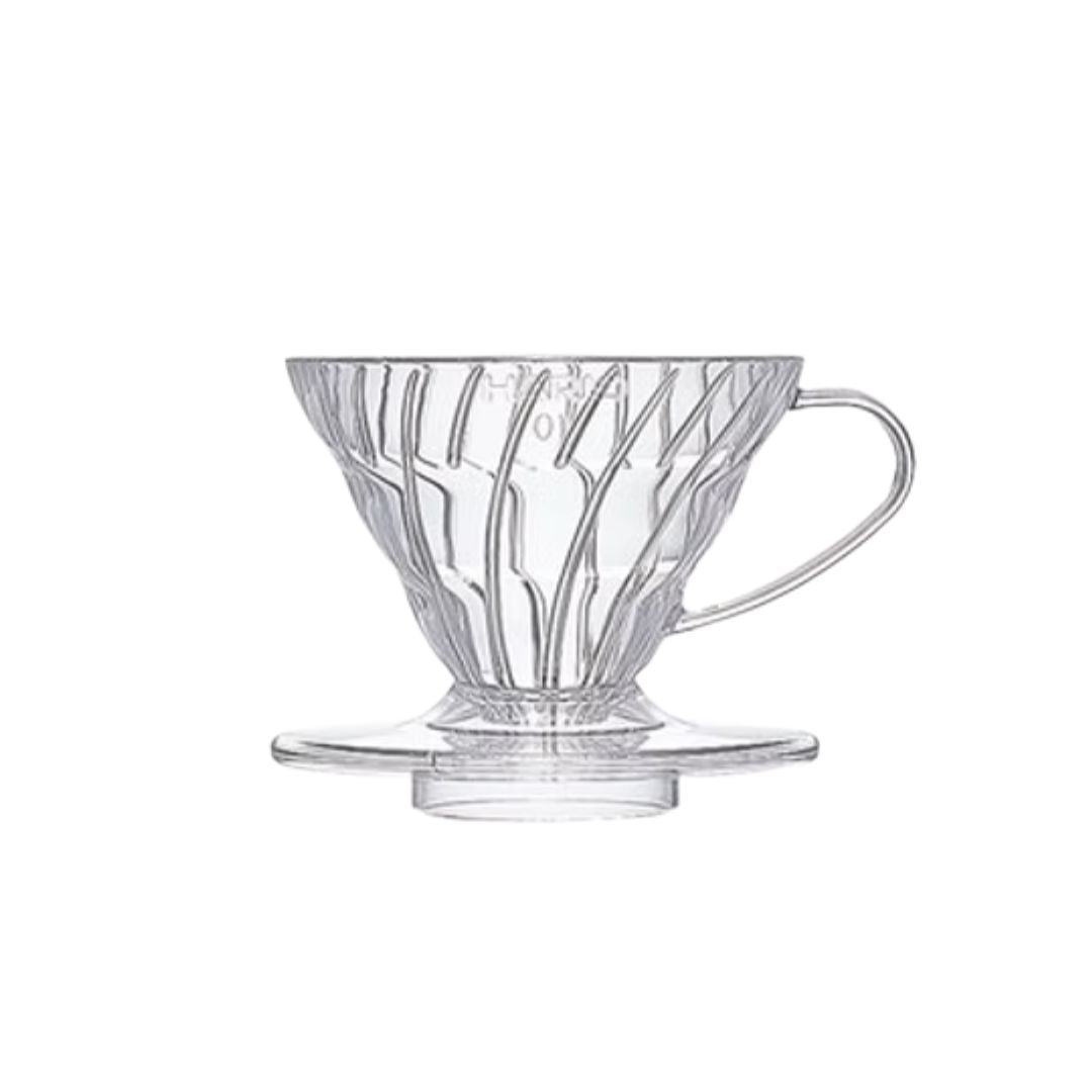【HARIO】V60 透明樹脂手沖咖啡濾杯 (1-2杯/2-4杯) VDR-01-T / VDR-02-T