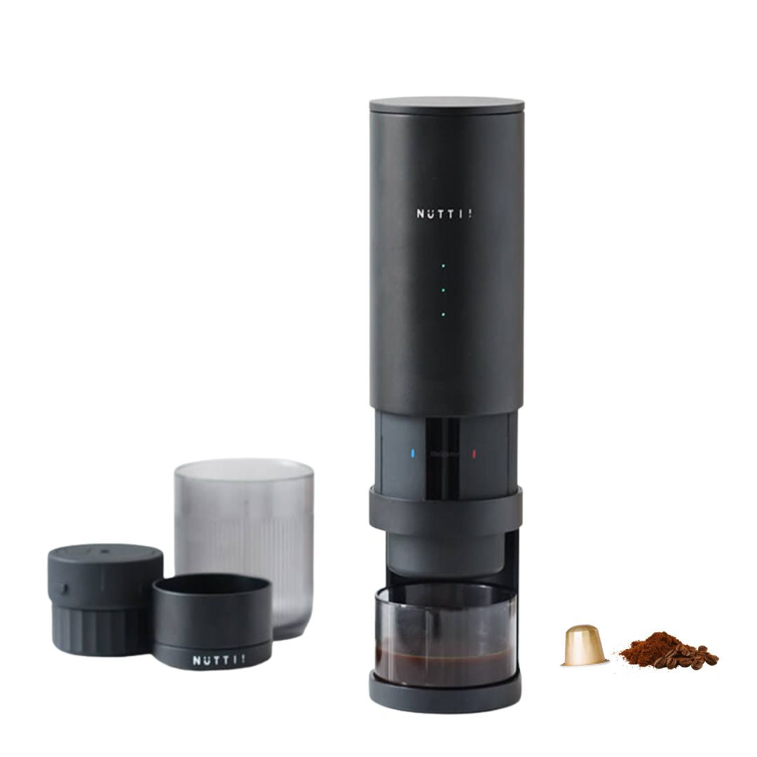 【Timemore X Nuttii】E-Coffee 無線加熱便攜咖啡機  Portable Dual Espresso Maker 連支架 Nespresso粉囊 /咖啡粉適用 | 行貨一年保養