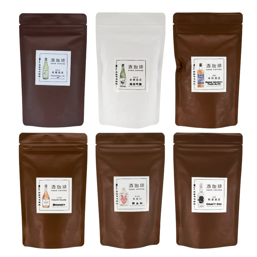 Muu Coffee | 日本精品咖啡豆 Sake Coffee 酒珈琲 日本烘焙 手沖咖啡豆 Coffee Beans (90g) 日本中烘焙咖啡豆 *新舊包裝隨機發貨*
