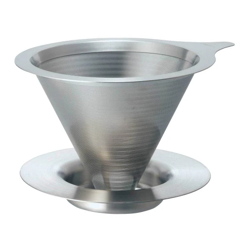 【HARIO】V60 01 不銹鋼雙網金屬濾杯