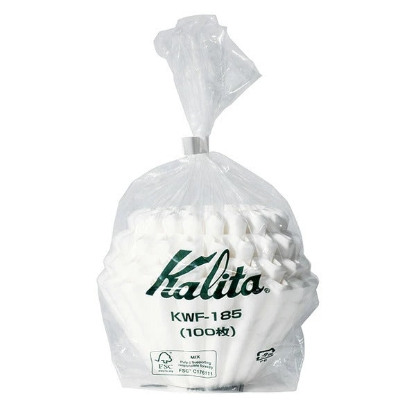 KALITA｜KWF-185 波浪濾杯咖啡濾紙 蛋糕濾紙(袋裝 100入, 2-4杯用)
