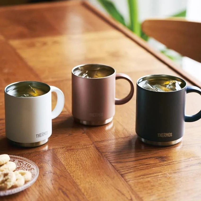 【咖啡/茶自由7折限定優惠】 Thermos 膳魔師 | 不銹鋼 真空隔熱保冷保溫杯 可堆疊馬克杯 450ml "不含杯蓋" (JDS-450)【平行進口產品】