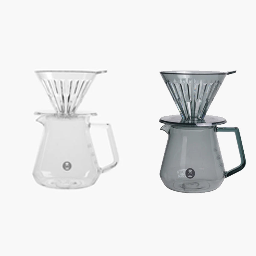 【咖啡/茶自由套裝】手衝咖啡套裝（電磁爐專用細長嘴手沖壺 700ml+樹脂冰瞳濾杯套裝 咖啡壺組套裝）