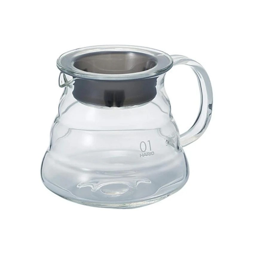 HARIO｜V60 01雲朵咖啡壺 玻璃下壺 (360ml, 1-3杯) XGSR-36-TB【平行進口產品】