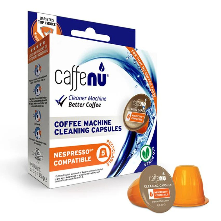 Caffenu｜Nespresso 咖啡機專用清潔膠囊 5粒裝 *新舊包裝隨機發貨