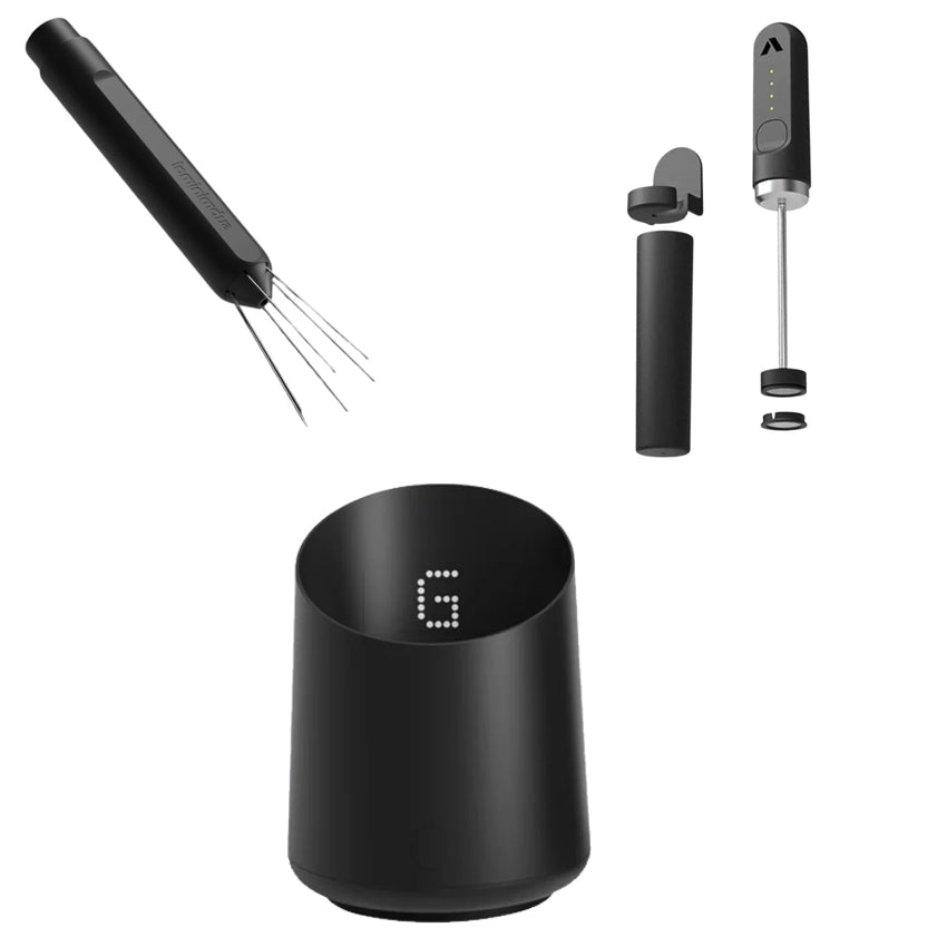 【Subminimal組合套件】Nanofoamer 納米篩套裝+電子咖啡計量杯+可伸縮佈粉針