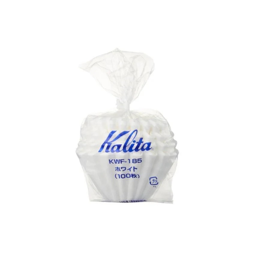 KALITA｜KWF-185 波浪濾杯咖啡濾紙 蛋糕濾紙(袋裝 100入, 2-4杯用)