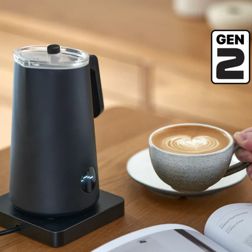NanoFoamer Pro Gen-2 Second-Generation Fully Automatic Milk Frother [One-Year Hong Kong Warranty] | Essential for Home Latte Art